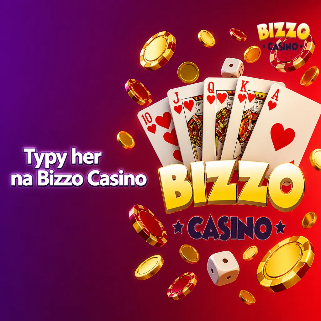 Přehled herních kategorií Bizzo Casino: automaty, crash hry, stolní hry, jackpoty, video poker, bingo a losy.