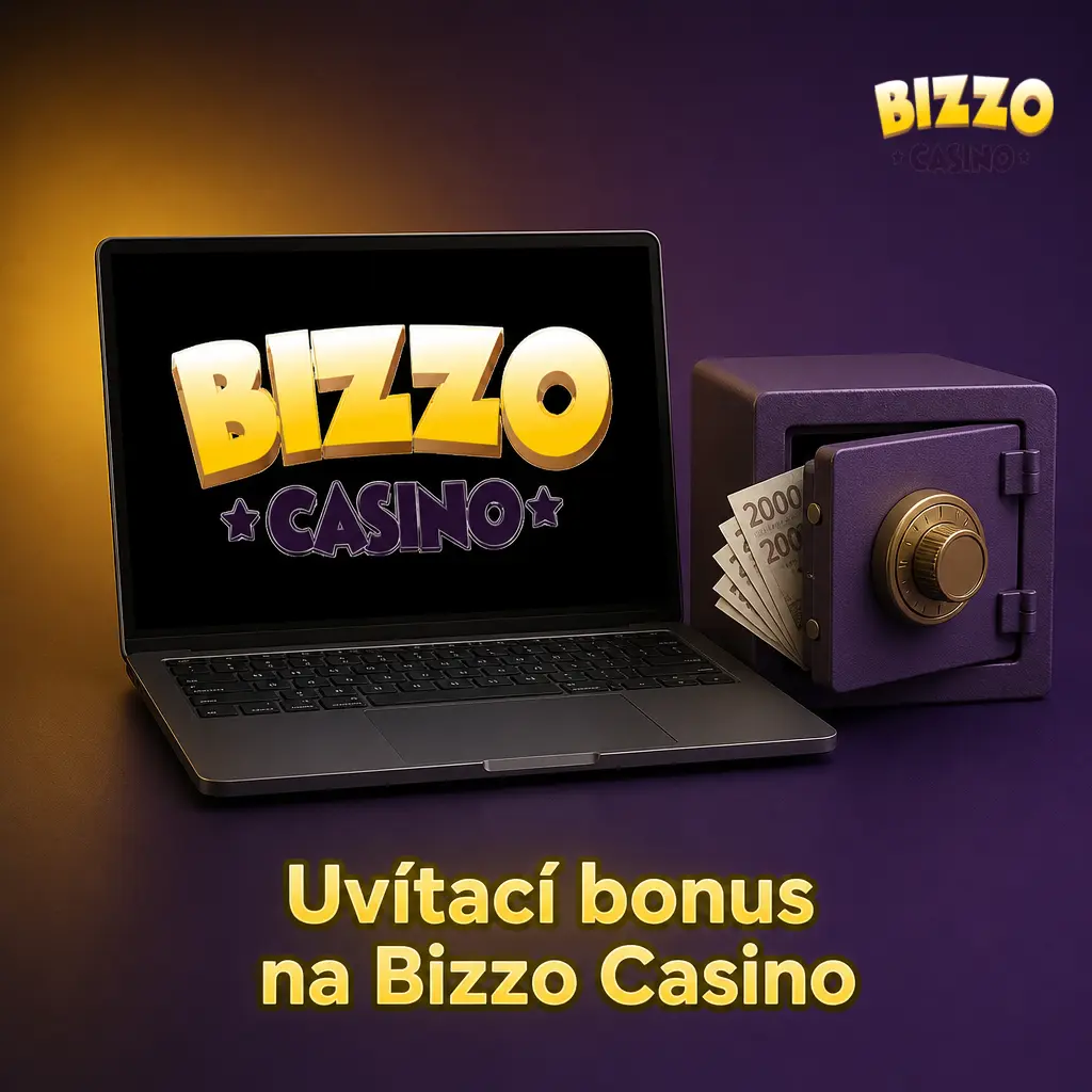 Uvítací bonus Bizzo Casino: 125 % až 31 250 CZK a 125 free spinů na Book of Dead za první vklad.
